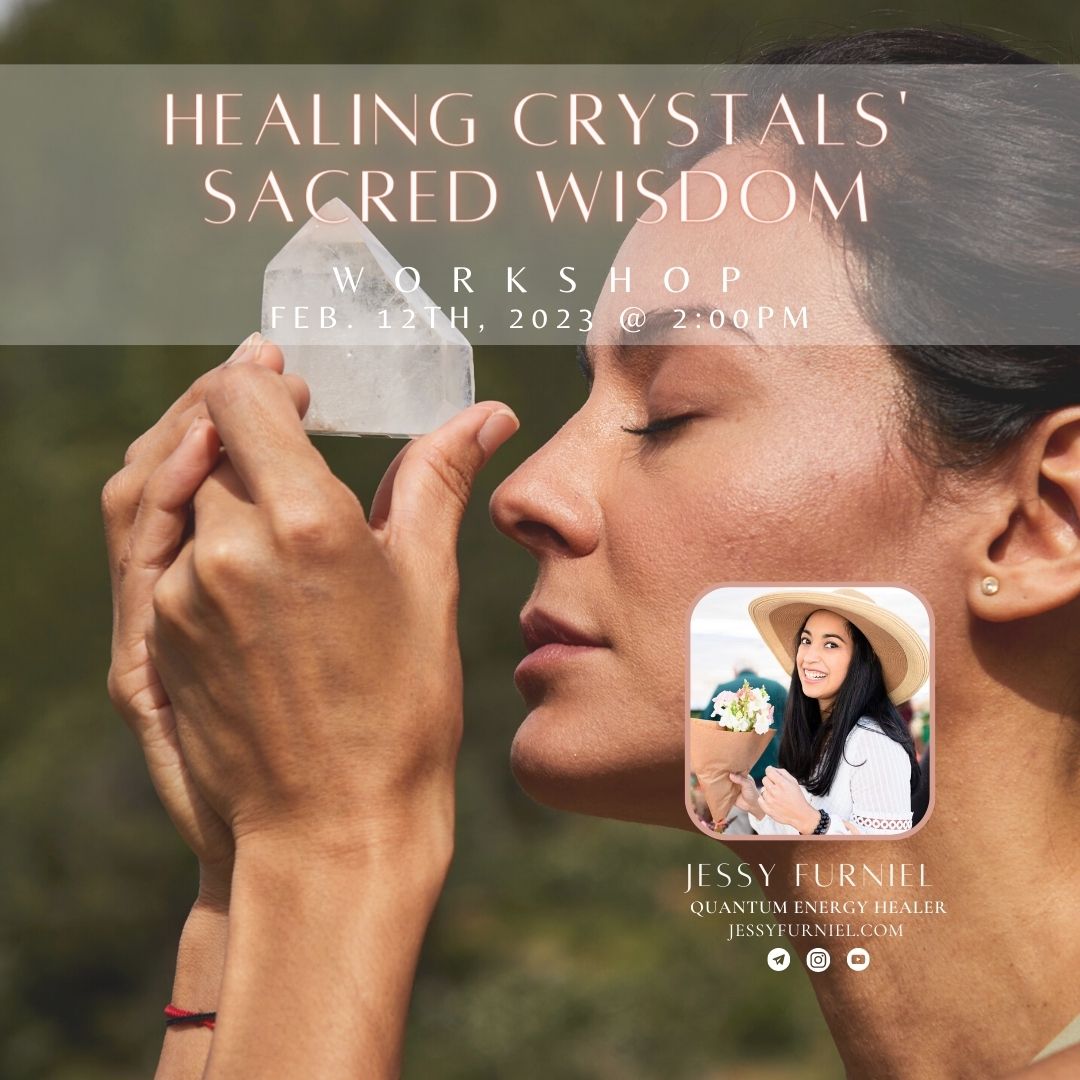 Learn all about healing crystals for your own spiritual healing and wellness with Jessy Furniel, Quantum Energy Healer in this workshop at All Life Is Yoga in Eagle River, Alaska